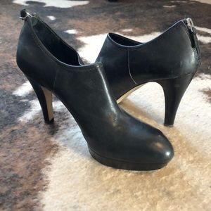 Gently Worn Sexy high heeled black booties